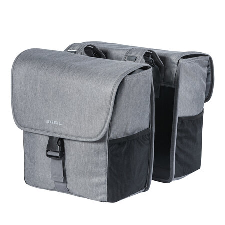Basil Dubbele Fietstas Go - 32L Grijs