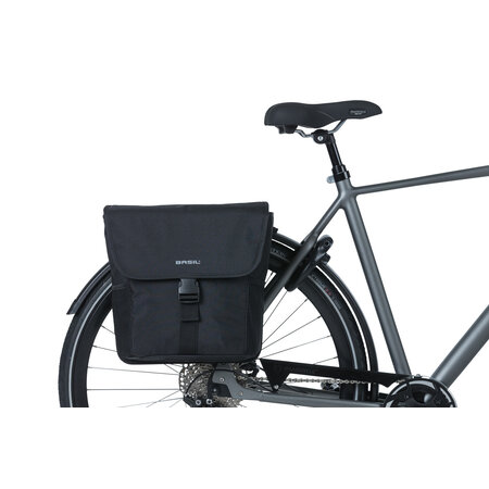 Basil Dubbele Fietstas Go - 32L Grijs