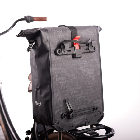 Beck Enkele fietstas Base Zwart/Blauw 18L