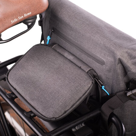 Beck Enkele fietstas en rugtas Base Backpack Zwart/Blauw 18L