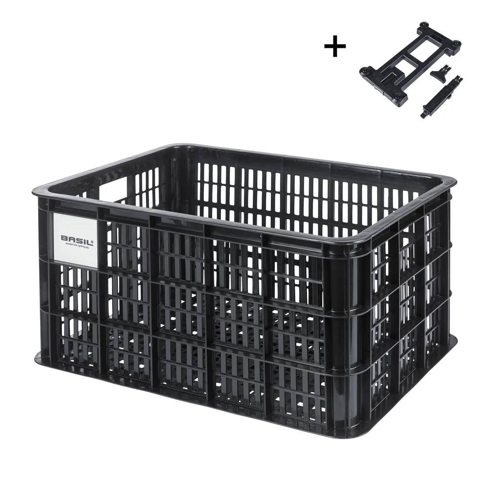 Fietskrat Crate L 40L Black MIK 2.0