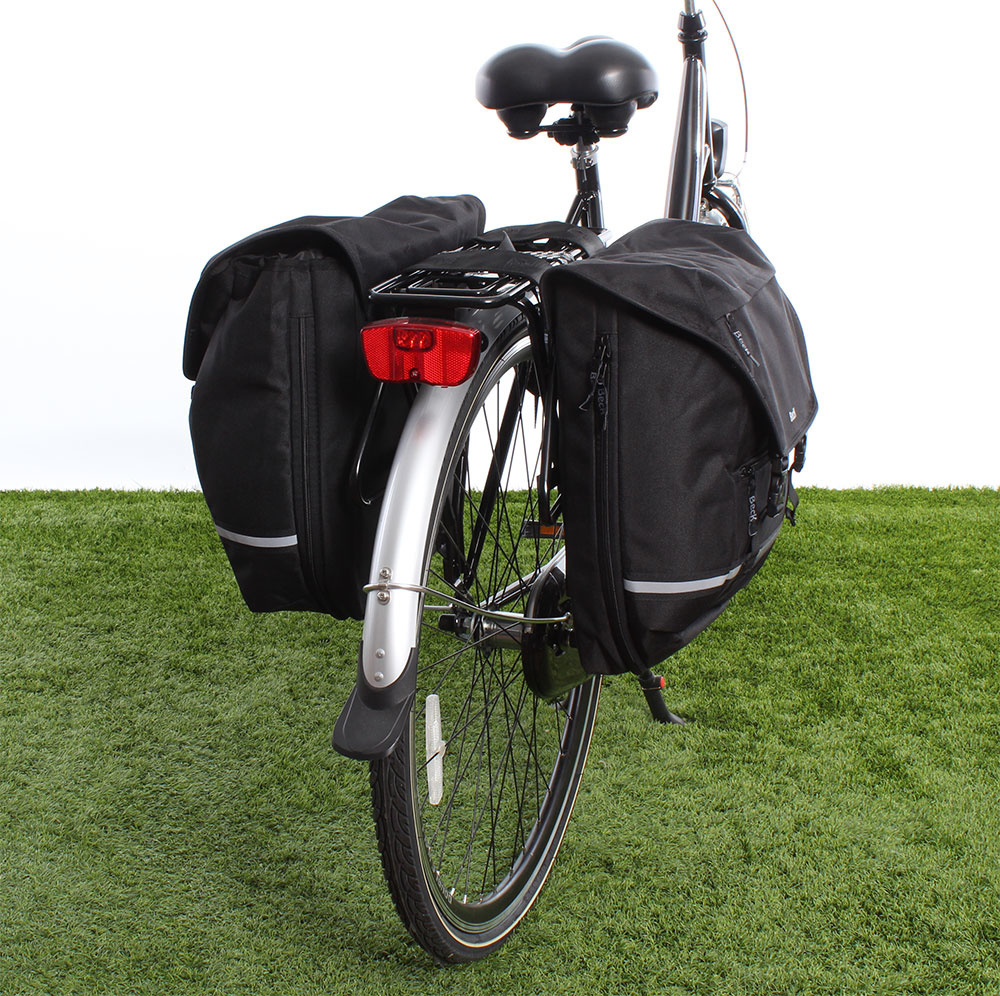 Dubbele fietstas SPRTV XL Zwarte Bies 40L Zwart