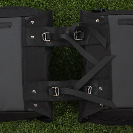 Beck Dubbele fietstas SPRTV XL Zwarte Bies 40L Zwart