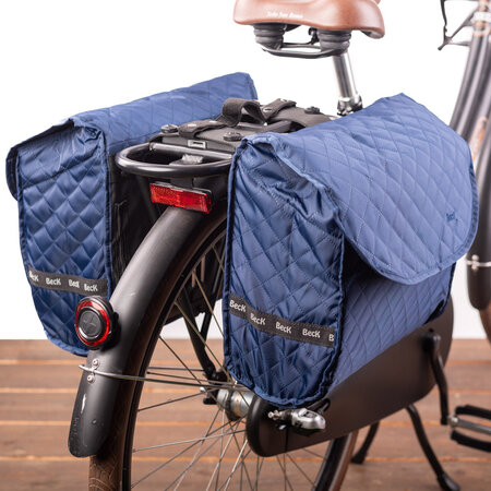 Beck Dubbele fietstas Quilt MIK 36L Navy