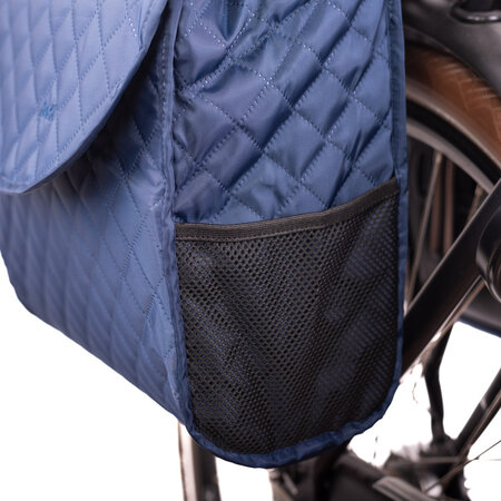 Beck Dubbele fietstas Quilt MIK 36L Navy