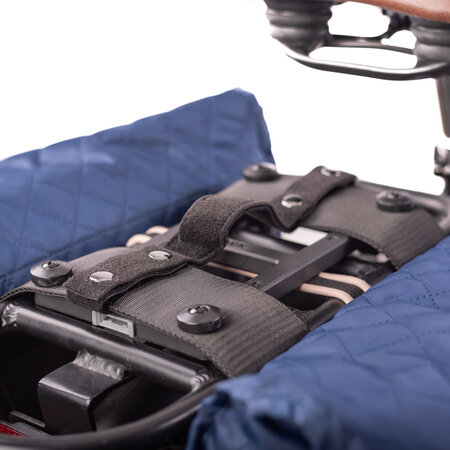 Beck Dubbele fietstas Quilt MIK 36L Navy