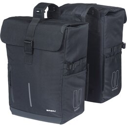 Basil Dubbele Fietstas Move 30L Zwart