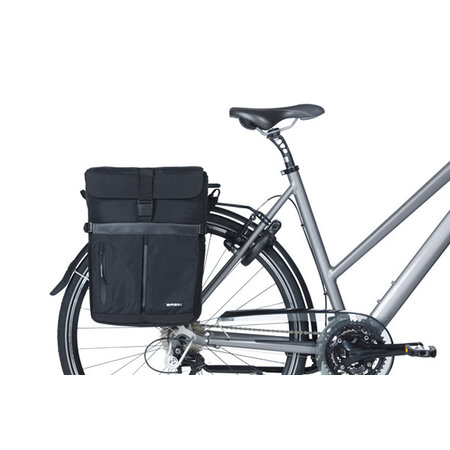 Basil Enkele Fietstas Move MIK Studs 15L Zwart