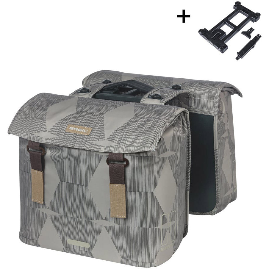 Dubbele fietstas Elegance MIK 2.0 40-49L Chateau Taupe