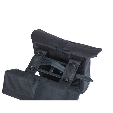 Basil Dubbele fietstas City MIK 2.0 Black 28-32L