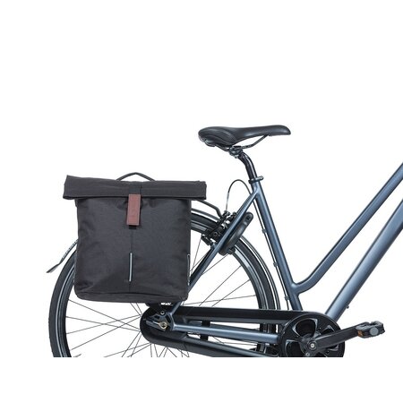 Basil Dubbele fietstas City MIK 2.0 Black 28-32L
