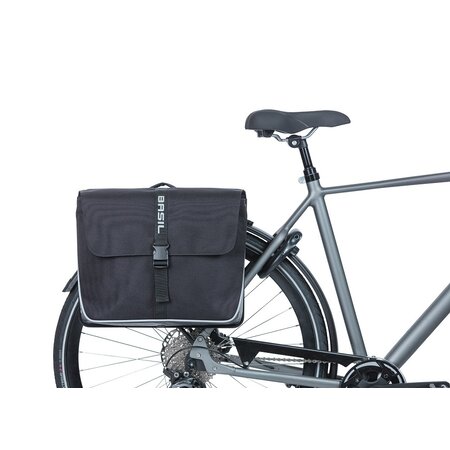 Basil Dubbele fietstas Forte MIK 2.0 35L Zwart