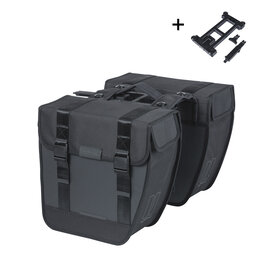 Basil Dubbele Fietstas Tour Waterproof MIK 2.0 28L Zwart