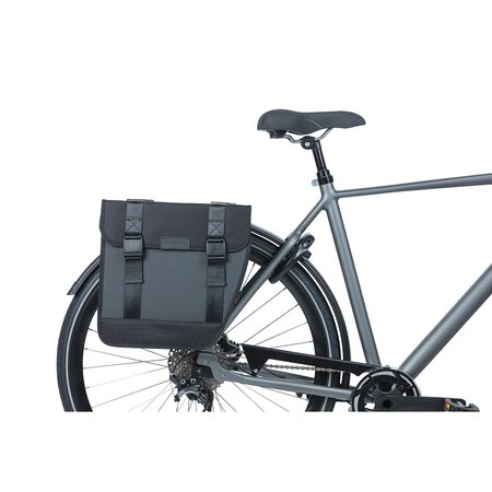 Basil Dubbele Fietstas Tour Waterproof MIK 2.0 28L Zwart