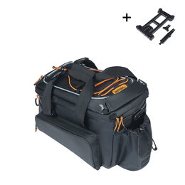 Basil Miles Tarpaulin Trunkbag XL Pro MIK 2.0 9-36L Bagagedragertas Black Orange