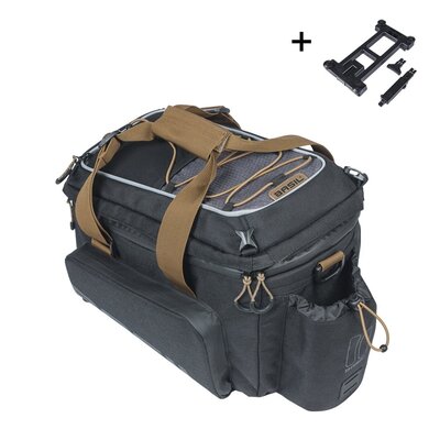 Basil Miles Trunkbag XL Pro MIK 2.0 9-36L Bagagedragertas Black Brown