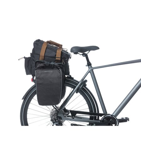 Basil Miles Trunkbag XL Pro MIK 2.0 9-36L Bagagedragertas Black Brown