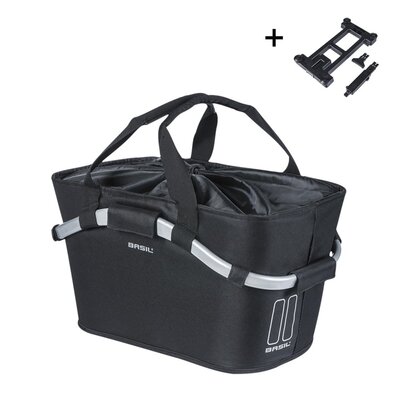 Basil Fietsmand Classic Carry All Rear Basket MIK 2.0 Black 22L