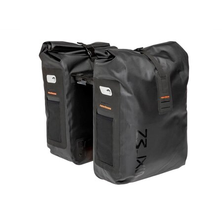 New Looxs Dubbele fietstas Varo Double 40L Black Racktime - Waterdicht