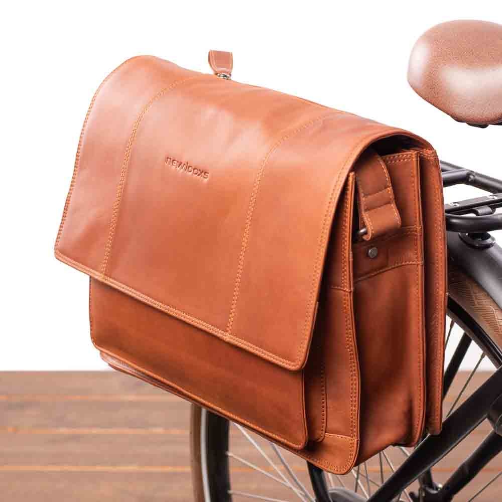 Enkele Fietstas & Schoudertas Fellini 18L Cognac