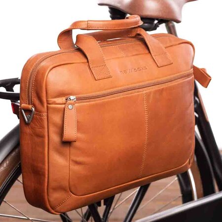 New Looxs Enkele Fietstas & Schoudertas Luko 10L Cognac