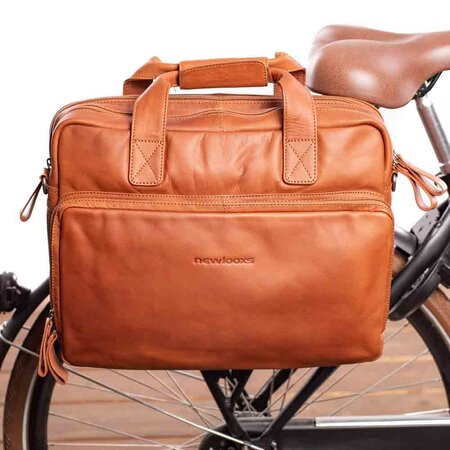New Looxs Enkele Fietstas & Schoudertas Cali 17L Cognac