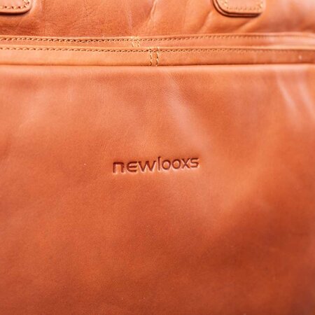 New Looxs Enkele Fietstas & Schoudertas Cali 17L Cognac