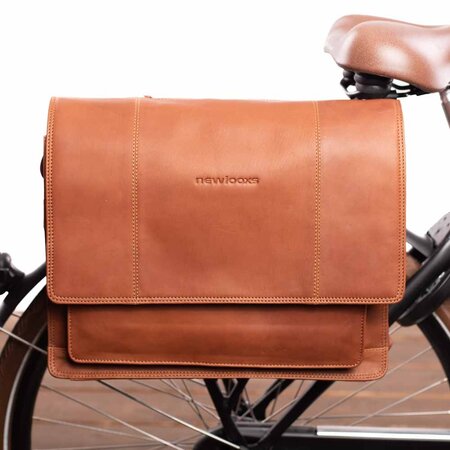 New Looxs Enkele Fietstas & Schoudertas Fellini 18L Cognac