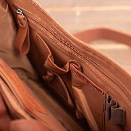 New Looxs Enkele Fietstas & Schoudertas Fellini 18L Cognac