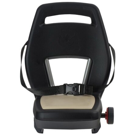 Qibbel 6+ Junior Seat compleet - Zwart/Khaki - Met voetsteunen