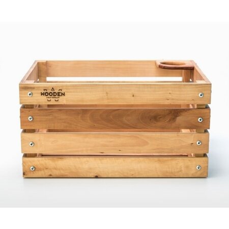Wooden Amsterdam Urban Explorer Fietskrat L met beker- en parapluhouder