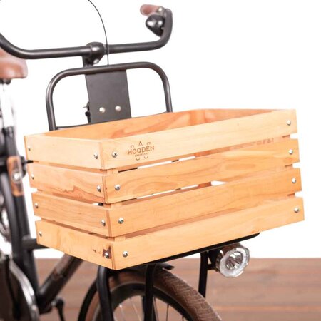 Wooden Amsterdam Houten Fietskrat L