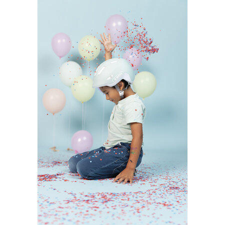 ABUS Kinderhelm Smiley 3.0 Ace Led Pure Aqua M