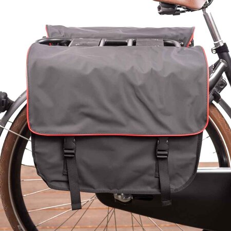 Beck Dubbele fietstas Organic Rode Bies 42L