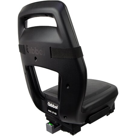 Qibbel 6+ Junior Seat MIK-HD compleet  -Black - met voetsteunen