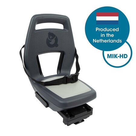 Qibbel 6+ Junior Seat MIK-HD compleet  -Grey - met voetsteunen