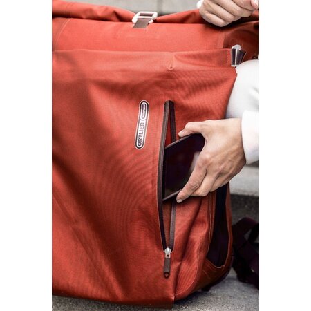 Ortlieb Enkele Fietstas en Rugtas Vario QL 3.1 Rooibos - 26L