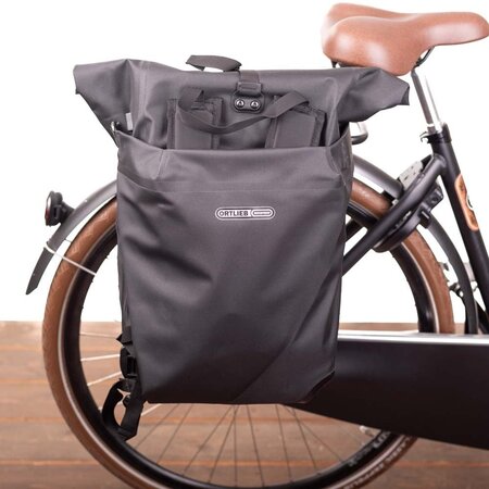 Ortlieb Enkele Fietstas en Rugtas Vario QL 3.1 Black 20L