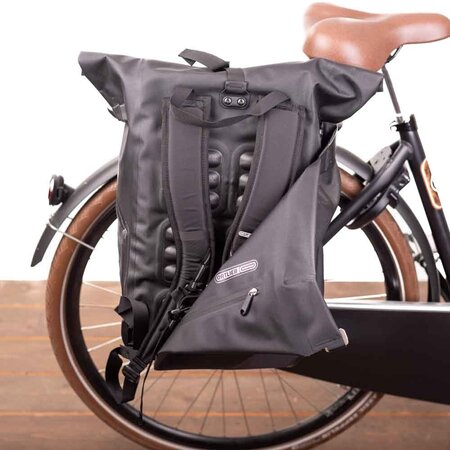 Ortlieb Enkele Fietstas en Rugtas Vario QL 3.1 Black 20L