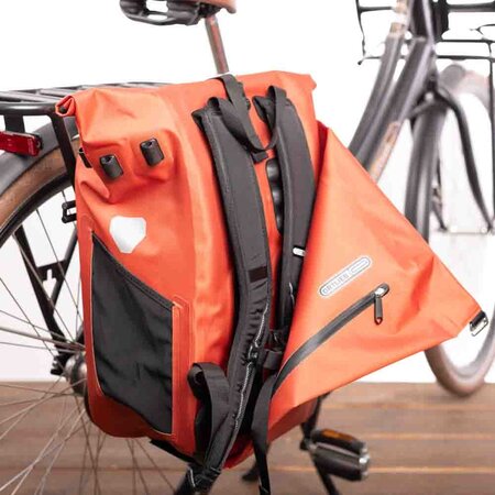 Ortlieb Enkele Fietstas en Rugtas Vario QL 3.1 Rooibos 20L
