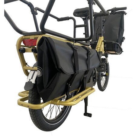 Clarijs Enkele fietstas Longtailbag 58L Zwart