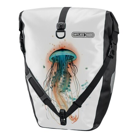 Ortlieb Enkele Fietstas Back-Roller Design Jellyfish QL 2.1 White/Black 20L