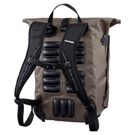 Ortlieb Enkele Fietstas en Rugtas Vario QL 2.1 Dark Sand - 20L