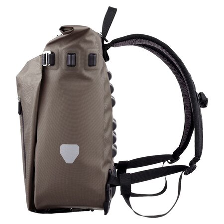 Ortlieb Enkele Fietstas en Rugtas Vario QL 2.1 Dark Sand - 20L
