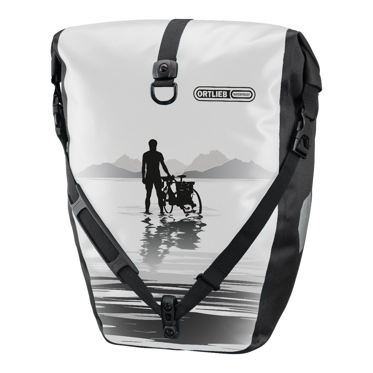 Enkele Fietstas Back-Roller Design Lake QL 2.1 White/Black 20L