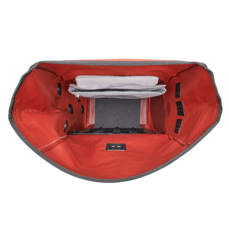 Ortlieb Enkele Fietstas en Rugtas Vario Plus QL 2.2 Dark Chili - 26L