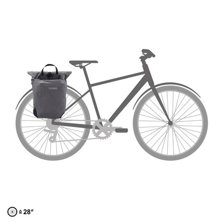 Ortlieb Enkele Fietstas en Rugtas Vario Urban QL 2.2 Pepper - 20L