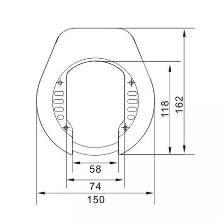 Lynx Ringslot Lazo 74 mm Zwart ART-2 - Met plug-in functie
