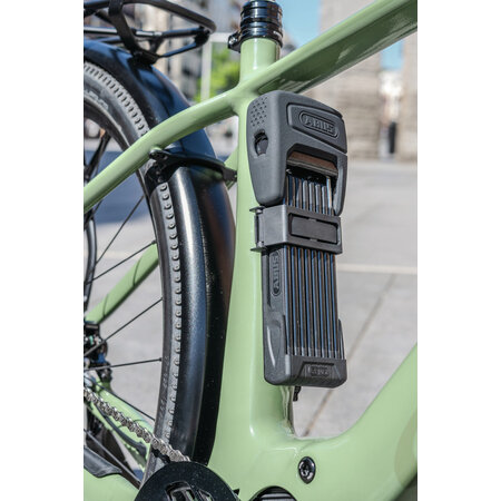 ABUS Vouwslot Bordo One 6000AF SH 120 cm Zwart Fingerprint - Met slothouder en alarm