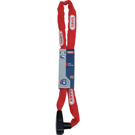 ABUS Kettingslot City Chain 6800 110 cm Rood